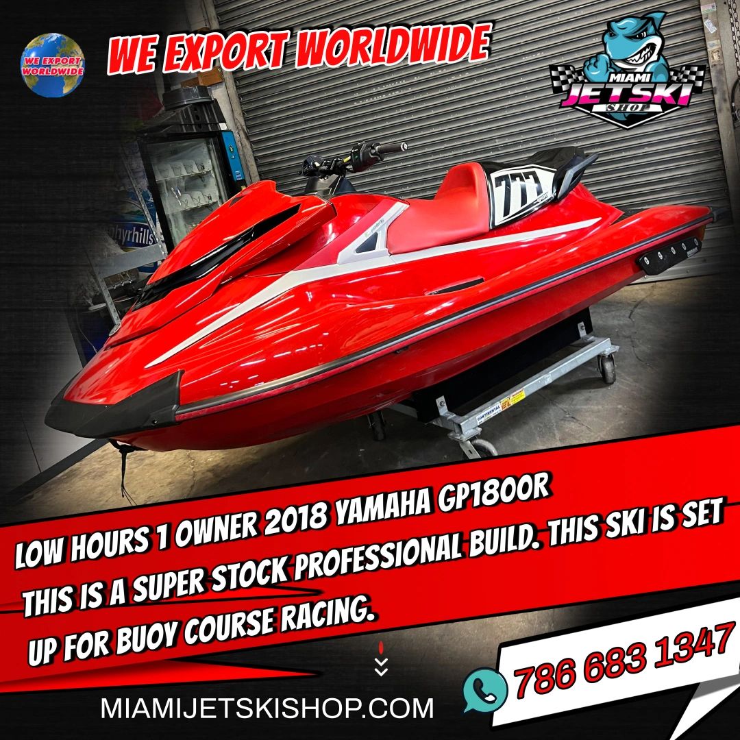Low hours One Owner 2018 Yamaha GP1800R Super Stock professional Build
